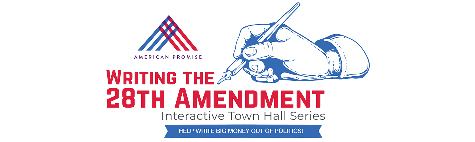 Writing the 28th Amendment Town Hall Banner