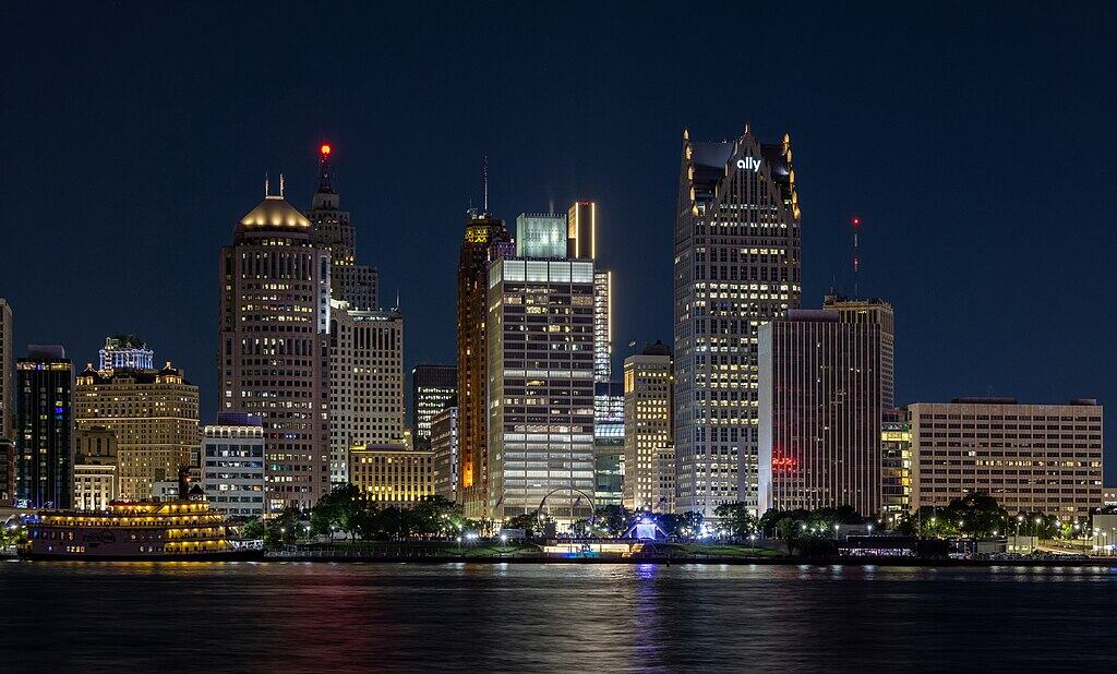 Detroit financial district