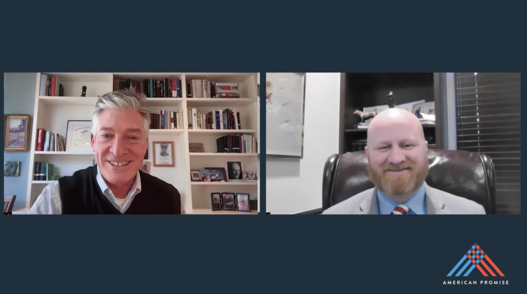 American Promise CEO Jeff Clements withJeff sat down with Oklahoma state Sen. Brent Howard